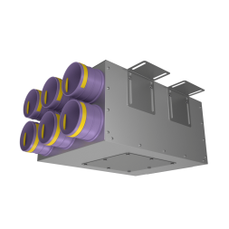 Коллектор металлический Provent KV 160/75x6  на 6 выходов