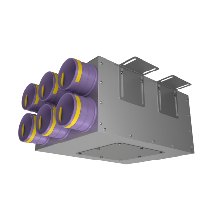 Коллектор металлический Provent KV 160/75x6 на 6 выходов