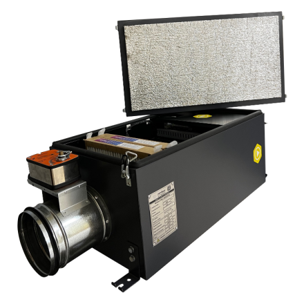 Приточная установка с электрическим нагревом Minibox Е-850 PREMIUM Вентилятор EC (Швеция) Zentec