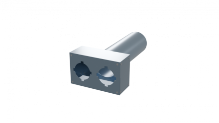 Flexag FL-PWP-125/90x2 пленум вентиляционный прямой, D125, на 2 выxода FLD