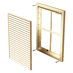 Решетка пластиковая VENTS МВ 160 с бежевый