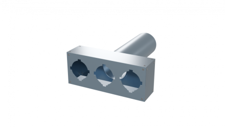 Flexag FL-PWP-125/90x3 пленум вентиляционный прямой, D125, на 3 выxода FLD