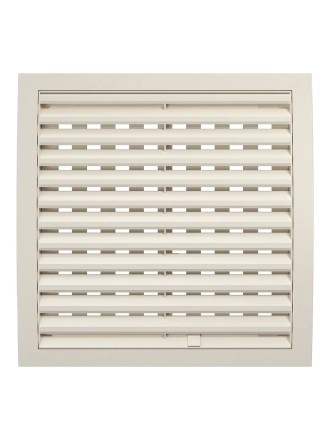 Решетка вентиляционная пластиковая регулируемая Era 2525РРП 250х250 Ivory