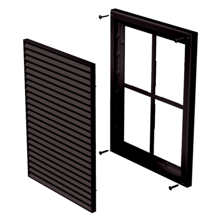 Решетка пластиковая VENTS МВ 160 с коричневый