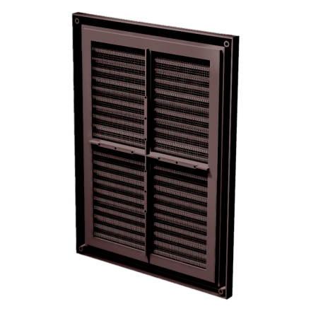 Решетка пластиковая VENTS МВ 160 с коричневый