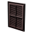 Решетка пластиковая VENTS МВ 160 с коричневый