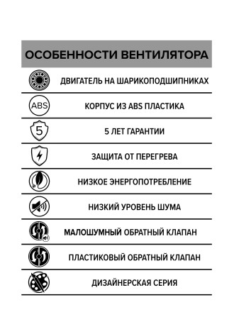 Бытовой вентилятор осевой DiCiTi BREEZE 4C D100 Gray metal