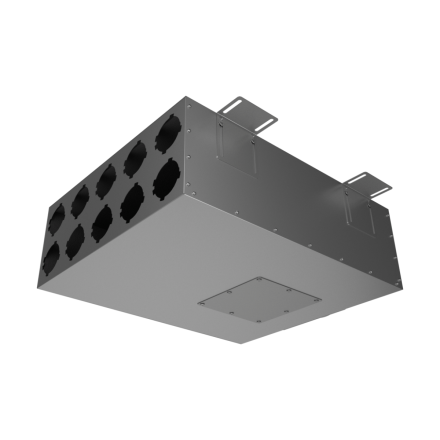 Коллектор металлический Provent KV 160/75x10 на 10 выходов