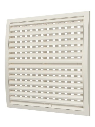 Решетка вентиляционная пластиковая регулируемая Era 3535РРП 350х350 Ivory