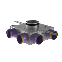 Коллектор металлический концевой Provent KVF 125/75x6 на 6 выходов