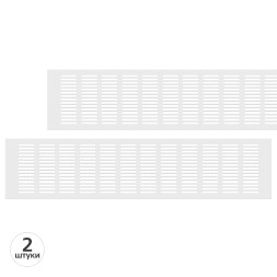 Вентиляционная решетка Благовест 120x500 белая (2шт.)