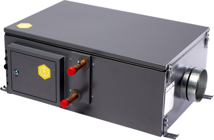 Приточная установка с водяным нагревателем Minibox W-650 PREMIUM Вентилятор EC (Германия) GTC