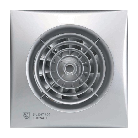 Накладной вентилятор Soler &amp; Palau SILENT-100 CRZ SILVER ECOWATT
