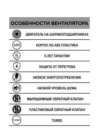 Бытовой вентилятор осевой DiCiTi BREEZE 4C D100 TURBO White