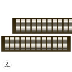 Вентиляционная решетка Благовест 120x500 бронза (2шт.)