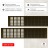 Вентиляционная решетка Благовест 120x500 бронза (2шт.)