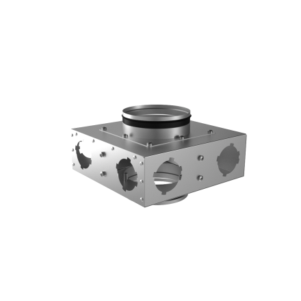 Коллектор металлический проходной Provent KVF 160/160/75x6 на 6 выходов