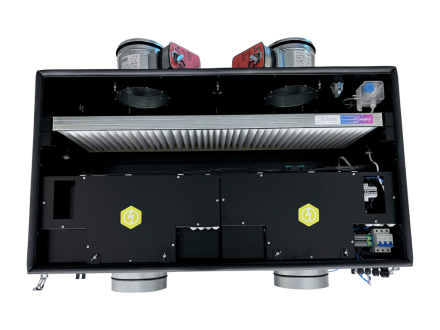 Приточная установка с электрическим нагревом Minibox E-1550 PREMIUM Вентилятор EC (Швеция) GTC