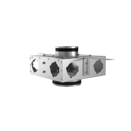 Коллектор металлический проходной Provent KVF 160/125/75x6 на 6 выходов