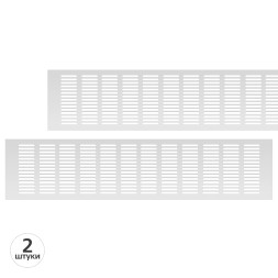 Вентиляционная решетка Благовест 120x500 серебро (2шт.)