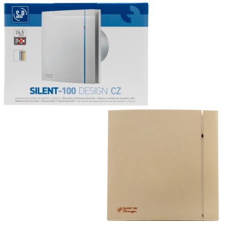 Вентилятор вытяжной Soler Palau SILENT-100 CZ CHAMPAGNE DESIGN 4C