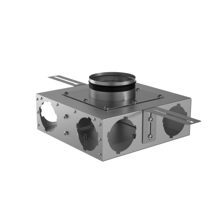 Коллектор металлический концевой Provent KVF 125/90x6 на 6 выходов