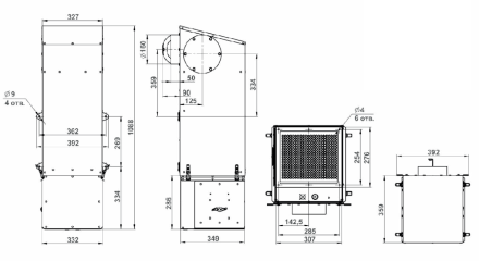 Приточная установка с электрическим нагревом Minibox Home-350 Zentec