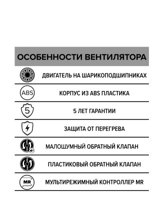 Бытовой вентилятор осевой DICITI RIO 4C MRH D100мм White