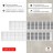 Вентиляционная решетка Благовест 100x500 серебро (2шт.)