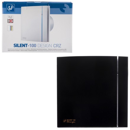 Вентилятор вытяжной Soler Palau SILENT-100 CZ BLACK DESIGN 4C