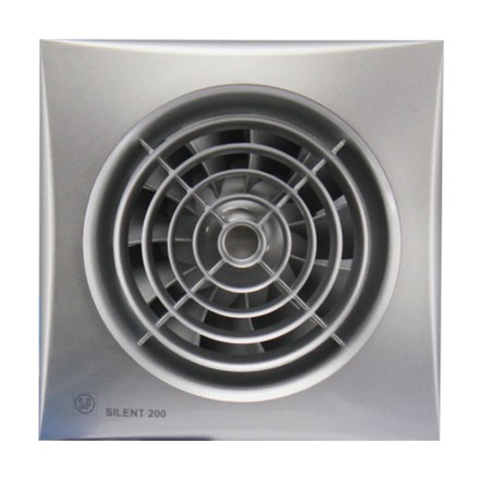 Накладной вентилятор Soler &amp; Palau SILENT-200 CHZ SILVER