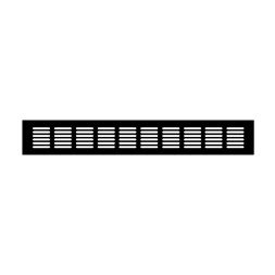 Вентиляционная решетка Благовест 60x400 черный матовый