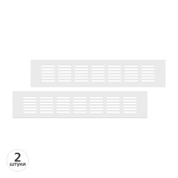 Вентиляционная решетка Благовест 60x300 белая (2шт.)
