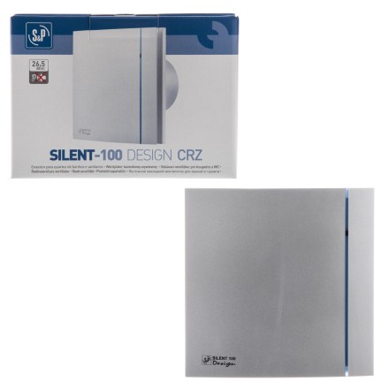 Вентилятор вытяжной Soler Palau SILENT-100 CRZ SILVER DESIGN