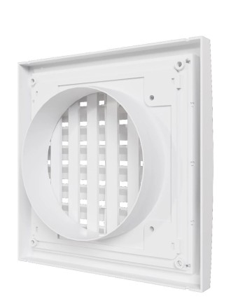 Решетка вентиляционная пластиковая регулируемая Era 1515RRP10F Белый 150x150-100мм