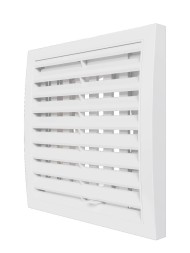 Решетка вентиляционная пластиковая регулируемая Era 1515RRP10F Белый 150x150-100мм