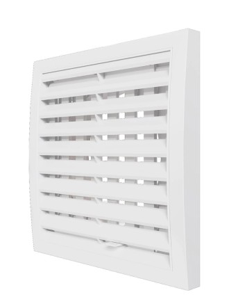 Решетка вентиляционная пластиковая регулируемая Era 1515RRP10F Белый 150x150-100мм