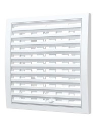 Решетка вентиляционная пластиковая регулируемая Era 2020RRP12,5F Белый 200x200-125мм