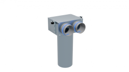 Flexag FL-PCP-125/75x2 пленум вентиляционный потолочный, D125, на 2 выхода FLD