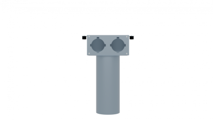 Flexag FL-PCP-125/75x2 пленум вентиляционный потолочный, D125, на 2 выхода FLD