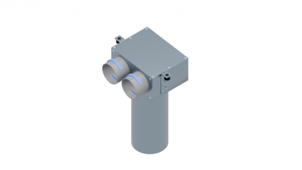 Flexag FL-PCP-125/75x2 пленум вентиляционный потолочный, D125, на 2 выхода FLD