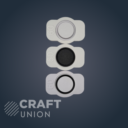 Белый вентиляционный диффузор Craft Union Grieta D100 мм