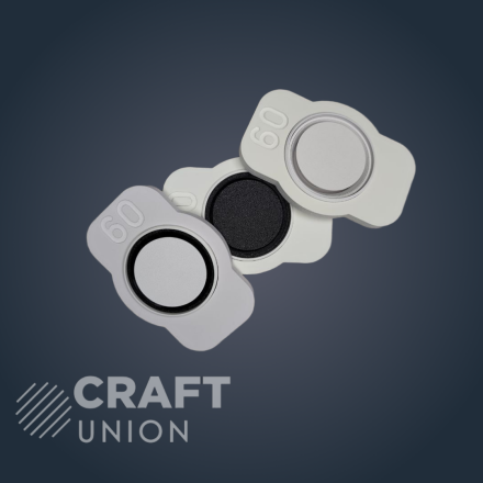 Белый вентиляционный диффузор Craft Union Grieta D100 мм