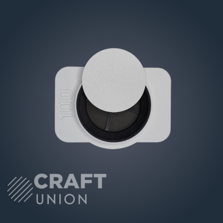 Белый вентиляционный диффузор Craft Union Grieta D100 мм