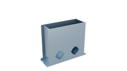 Flexag FL-PFP-300x100/75x2 пленум напольный, 300x100, на 2 выxода FLD