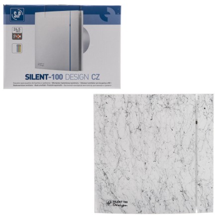 Вентилятор вытяжной Soler Palau SILENT-100 CZ MARBLE WHITE DESIGN 4C