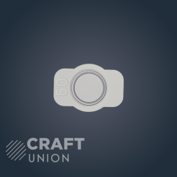 Белый вентиляционный диффузор Craft Union Grieta D150 мм
