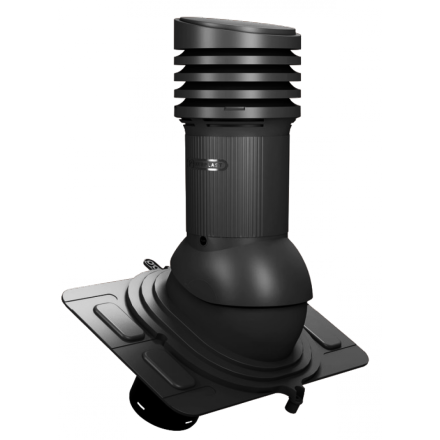 Вентиляционный выход неизолированный WIRPLAST WIROVENT EVO E17 110-125/447 Чёрный