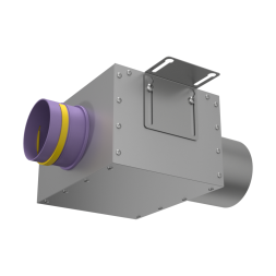 Адаптер (пленум) прямой круглый  Provent VPD 125/90x1 на 1 выход