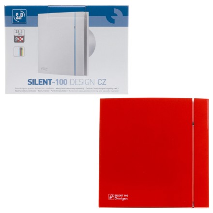 Вентилятор вытяжной Soler Palau SILENT-100 CZ RED DESIGN 4C